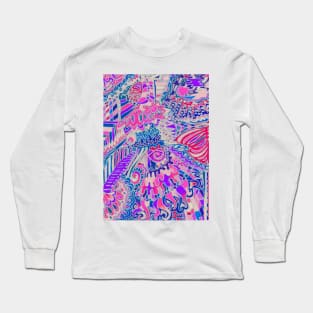 Boldly Colored Doodle Long Sleeve T-Shirt